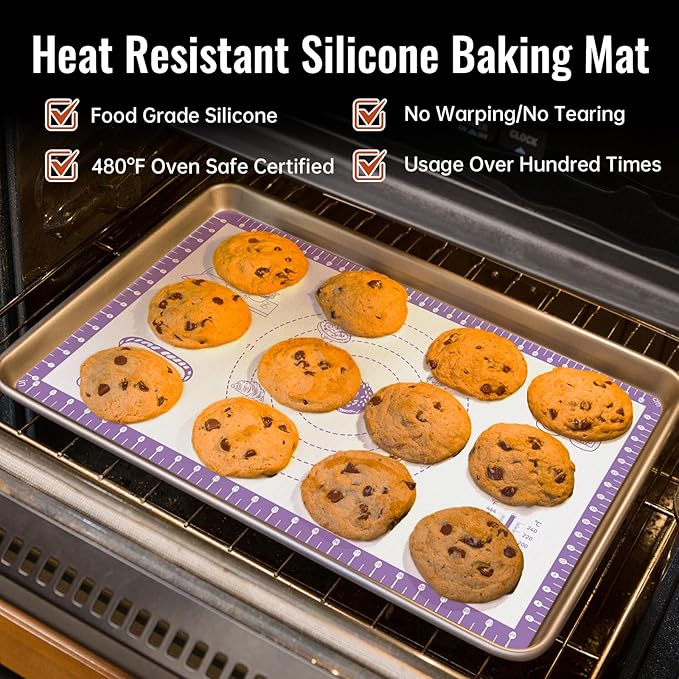 Silicone Pastry Mat with 10 Useful Recipes, Silicone Mat - Image 6