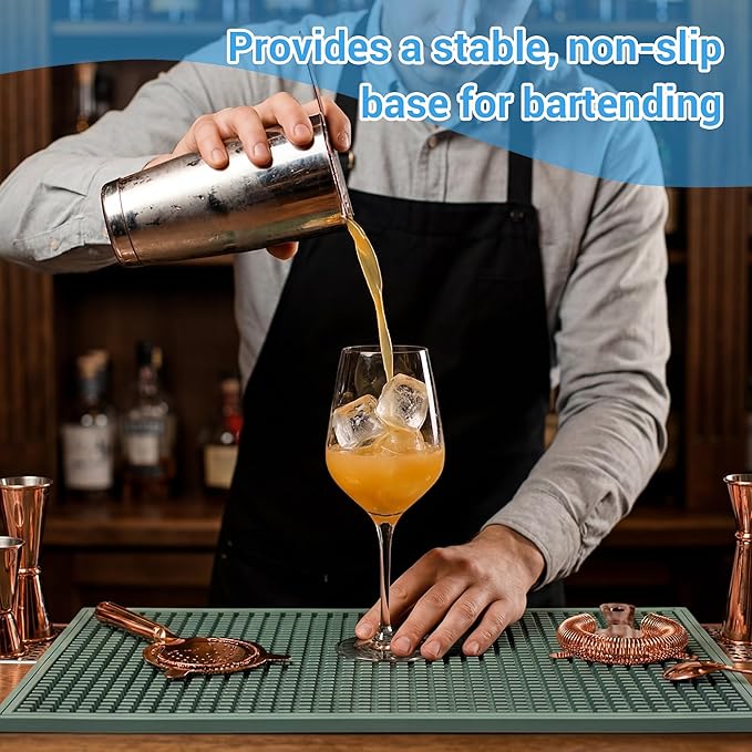 ZJWZLG Bar Mat - Premium 18"X12" Rubber Bar Mats - Image 4