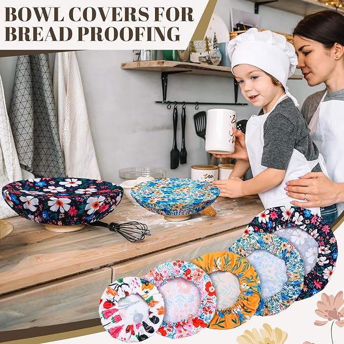 10 Pack Cloth Bowl Covers for Bread Rising - Image 7