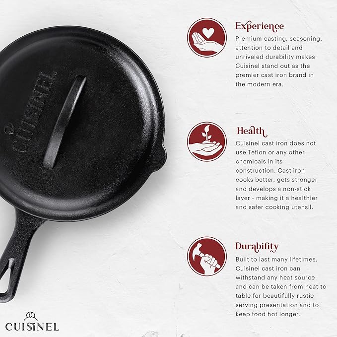 Cuisinel Cast Iron Skillet - Image 3