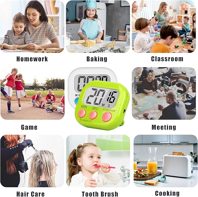 ZILLEEN Classroom Timer for Kids Teachers 2 Pack Digital Timers - Image 5