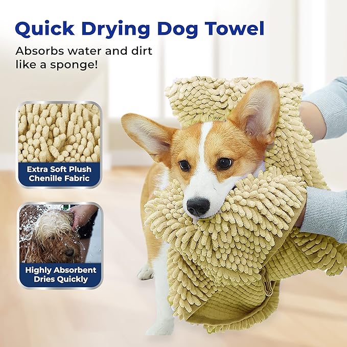 Muddy Mat® Doggy Dryer, Highly Absorbent Microfiber Washable Dog Shammy - Image 2