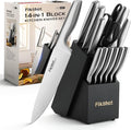 FIKSHOT Kitchen Knife Set, German Stainless Steel kitchen knives – Includes by FIKSHOTKitchenKnifeSet