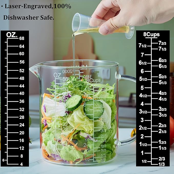Ackers BORO3.3 Borosilicate Glass Measuring Cup - Image 2
