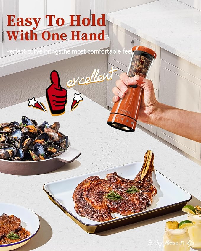 Electric Salt and Pepper Grinder Set - Image 3
