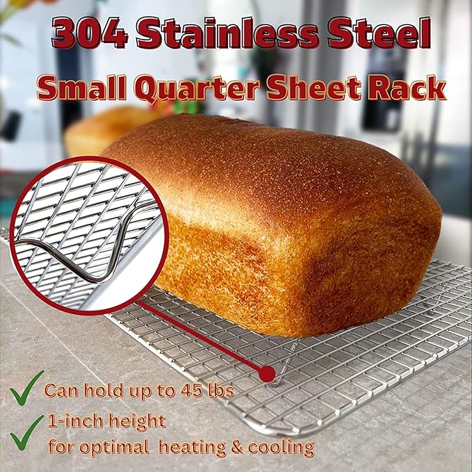 KITCHENATICS Small Quarter Sheet Cooling Rack - Image 3