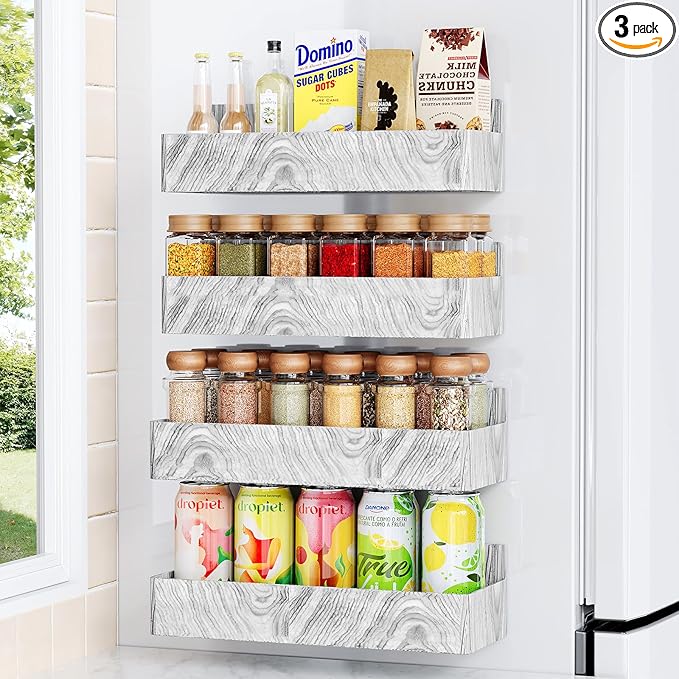 Mystozer Magnetic Spice Rack for Refrigerator, Kitchen Organizer and Storage by Mystozer