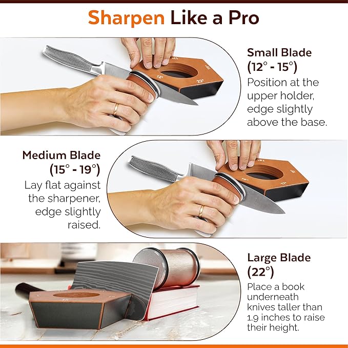 Rolling Knife Sharpener Kit – Diamond Roller Knife Sharpener - Image 3