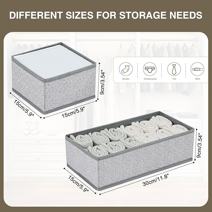 DIMJ Drawer Organizer Clothes, Dresser Organizer - Image 4