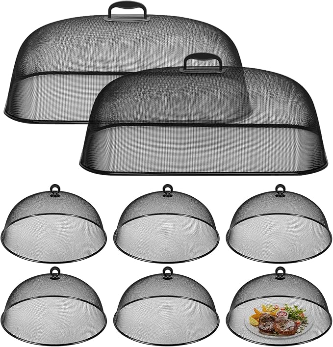 8 Pcs Metal Mesh Screen Food Cover by Unknown
