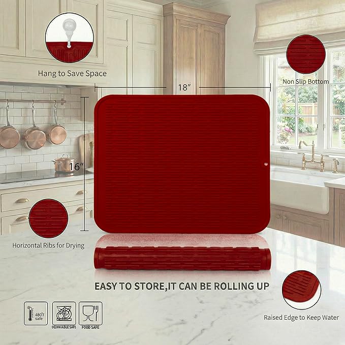 MicoYang Silicone Dish Drying Mat - Image 2