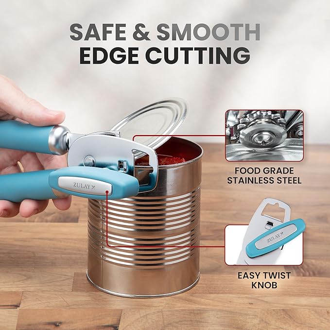 Zulay Kitchen Heavy Duty Stainless Steel Can Opener Manual - Image 4