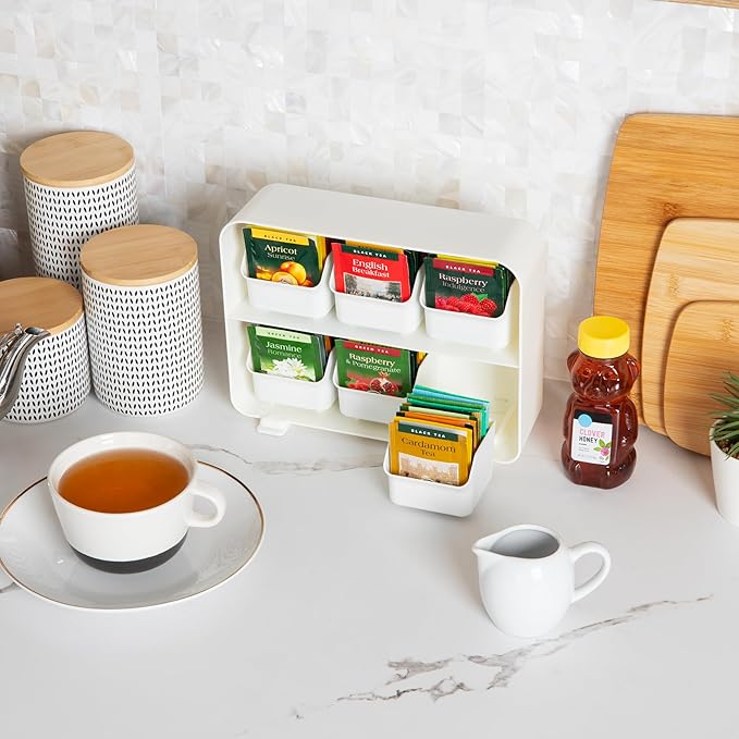 Mind Reader Tea Bag Organizer, Tea Station Organizer, Countertop Storage - Image 5