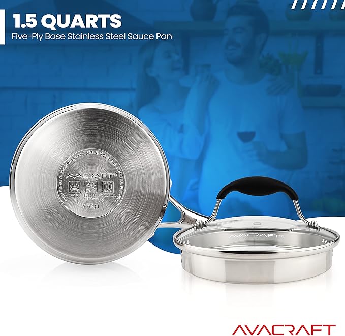 AVACRAFT Stainless Steel Saucepan - Image 5