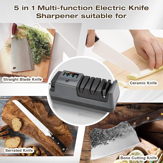 Professional 3-Stage Electric Knife Sharpener - Image 7