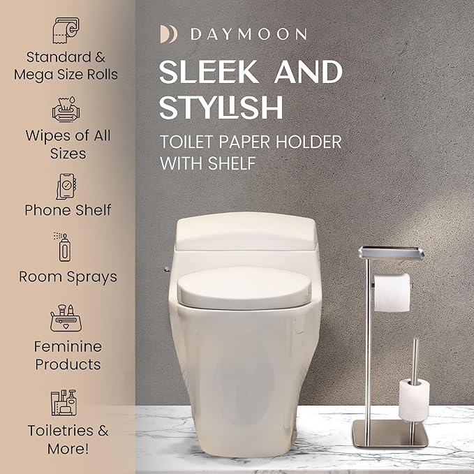 Day Moon™ - Toilet Paper Holder - Modern Roll Holder - Image 2