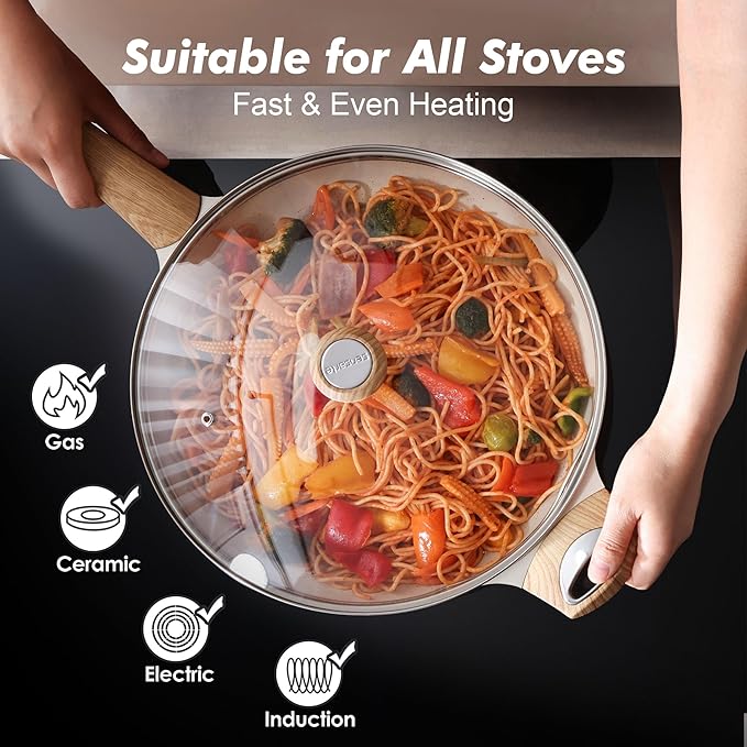 SENSARTE Ceramic Nonstick Frying Pan Skillet - Image 5