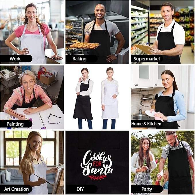 Jubatus 2 Pack 100% Cotton Aprons - Image 6