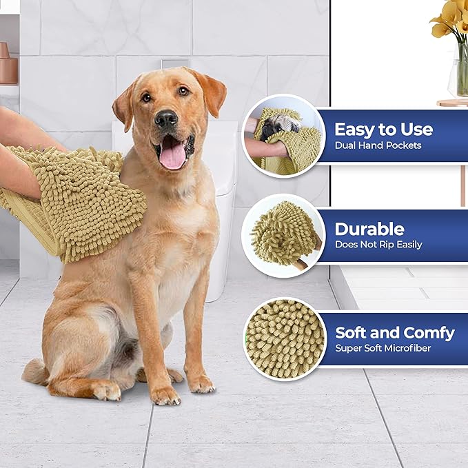 Muddy Mat® Doggy Dryer, Highly Absorbent Microfiber Washable Dog Shammy - Image 4
