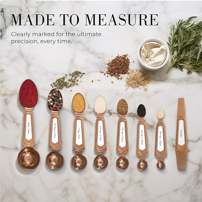Copper Measuring Spoons Set - Image 3