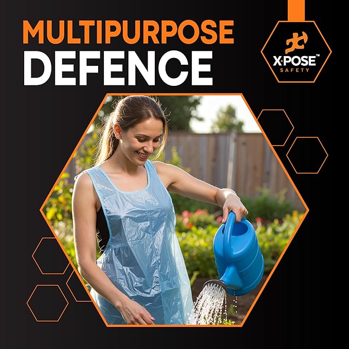 Xpose Safety 4000 Blue Plastic Disposable Aprons - Image 5