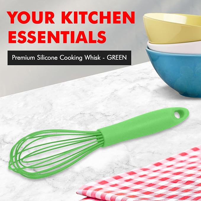 Chef Craft Premium Silicone Wire Cooking Whisk, 10.5 inch - Image 2