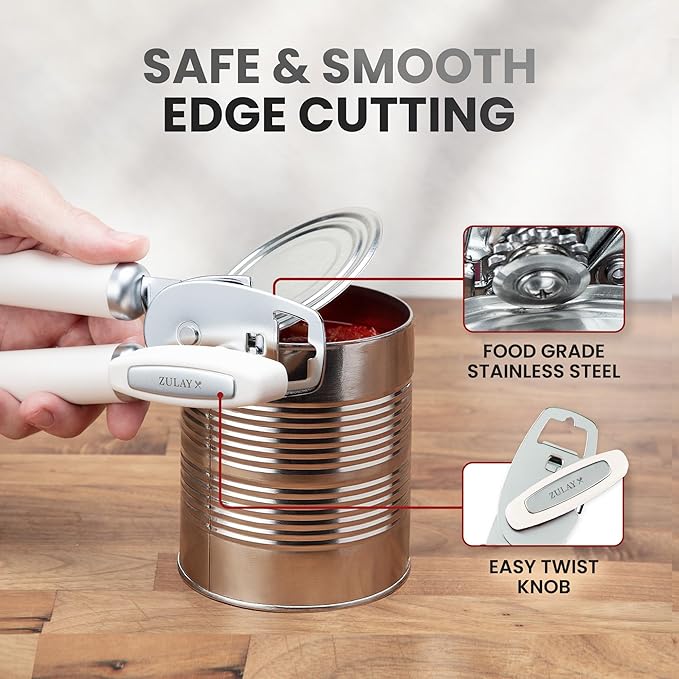 Zulay Kitchen Heavy Duty Stainless Steel Can Opener Manual - Image 4
