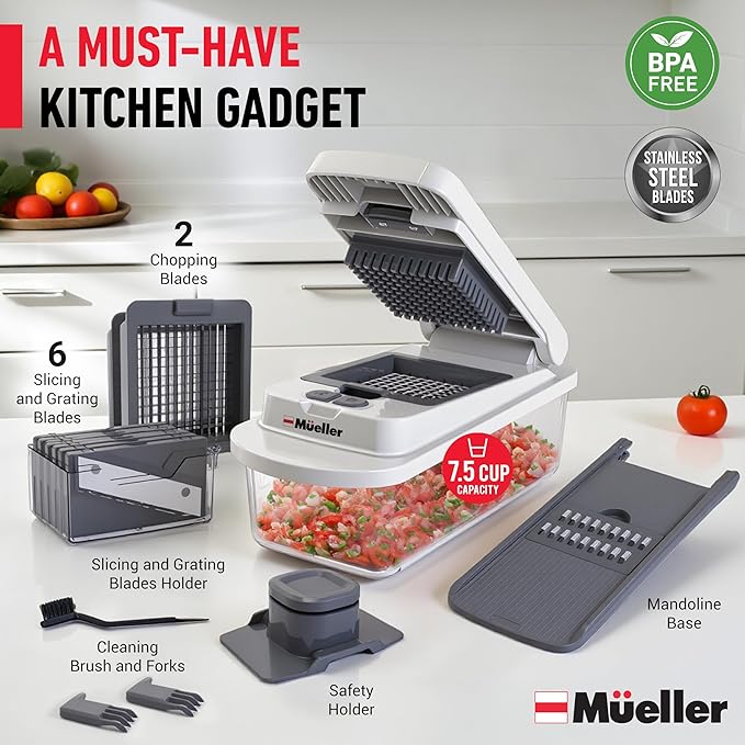 Mueller The Real Original Pro Chopper since 2013 Vegetable Chopper Mandoline - Image 7