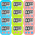 ZILLEEN 12 Pack Kitchen Timers for Cooking Digital Classroom Timers for Kids by ZILLEEN