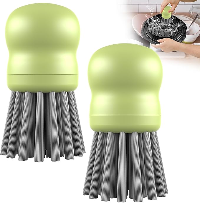 Mini Dish Brush for Cleaning Chicken Shredder, Palm Brush Dish Scrubber by SURETIVIAN