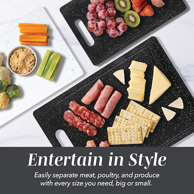 COOK WITH COLOR Non-Slip Cutting Board Set – Kitchen Essentials with Easy Grip - Image 6
