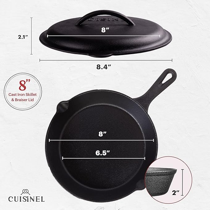 Cuisinel Cast Iron Skillet - Image 2