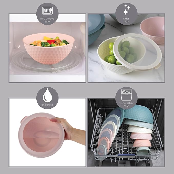 COOK WITH COLOR Mixing Bowls with Lids - Image 9