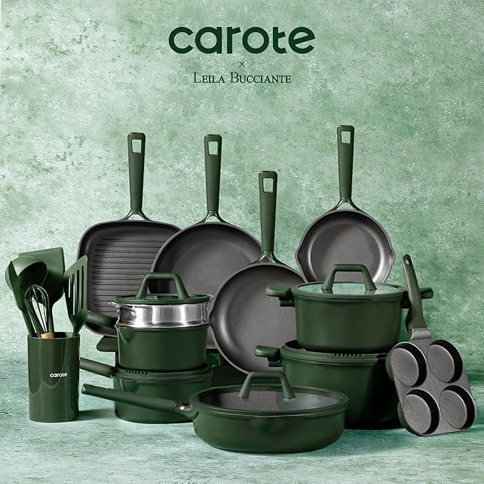 CAROTE 31PCS Pots and Pans Set, Nonstick Cookware Set Kitchen Non Stick - Image 8