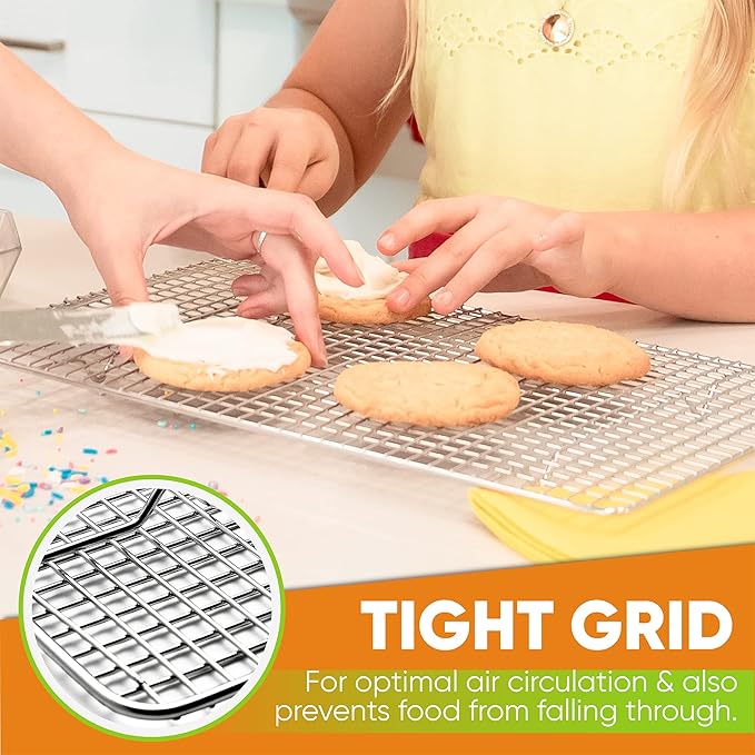 Spring Chef 10 x 15 Inch Stainless Steel Cooling Rack - Image 7