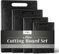 COOK WITH COLOR Non-Slip Cutting Board Set – Kitchen Essentials with Easy Grip by CookwithColor
