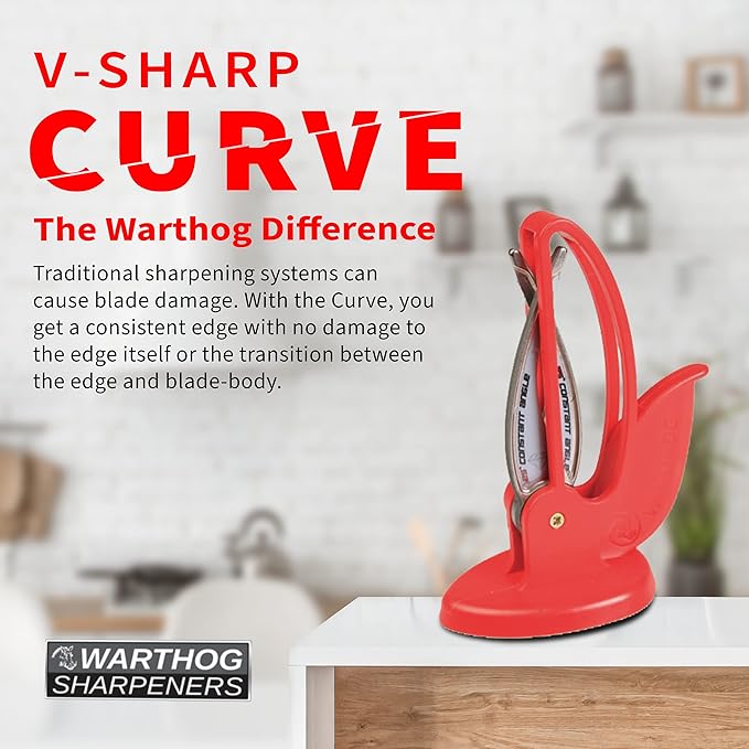 Warthog V-Sharp CURVE Professional Knife Sharpener System, 25 Degree Angle - Image 6