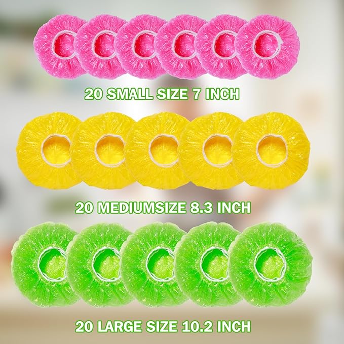 Mwellewm Bowl Covers Plastic Elastic Wrap - Image 2