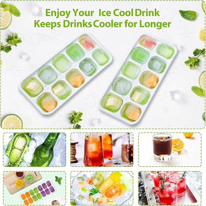 DOQAUS Ice Cube Tray with Lids - Image 6