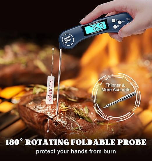 DOQAUS Digital Meat Thermometer, Instant Read Food Thermometer - Image 3