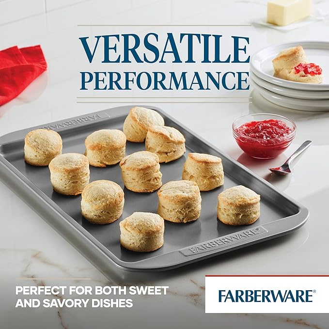 Farberware Nonstick Bakeware 3-Piece Cookie Pan Set - Image 3