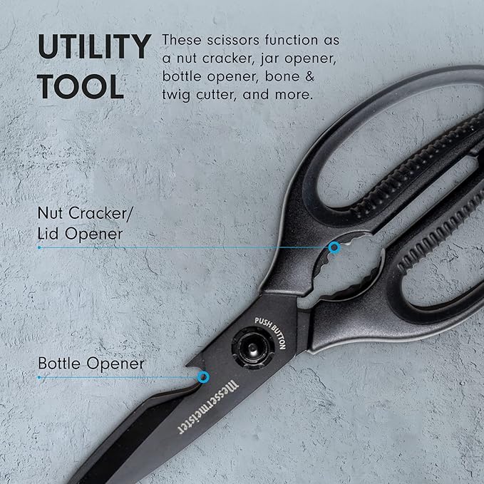Messermeister 9-Inch Push Button Take-Apart Shears - Image 5