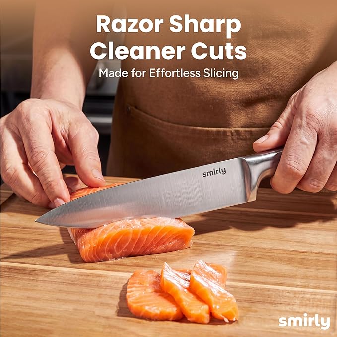SMIRLY 15 Piece Knife Set with Block - Image 2