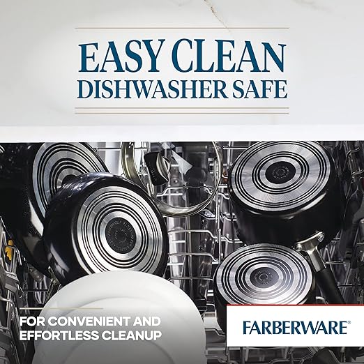 Farberware Cookstart DiamondMax Nonstick Straining Saucepan, Dishwasher Safe - Image 6