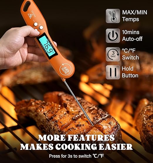 DOQAUS Digital Meat Thermometer, Instant Read Food Thermometer - Image 5