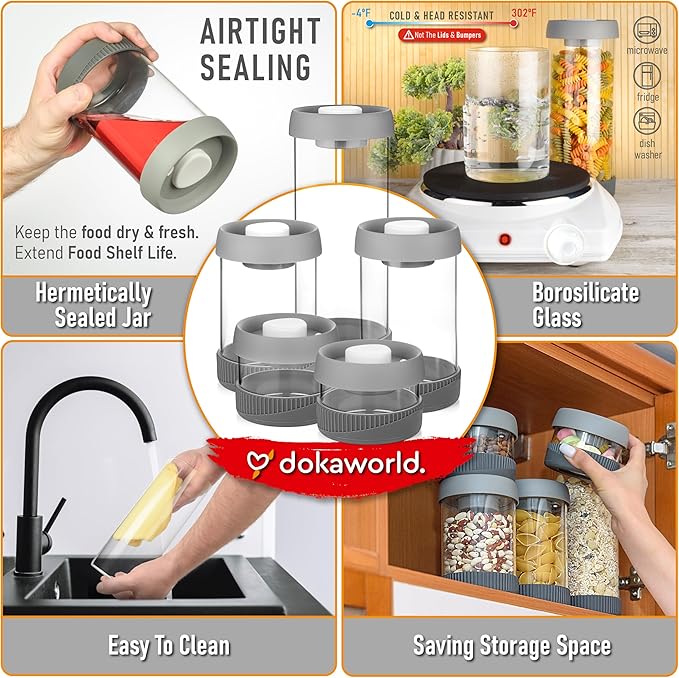 Glass Canisters Set - Image 6