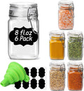 ComSaf Set of 6 Square Glass Jars by ComSaf
