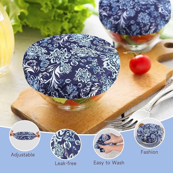 wegreeco Elastic Reusable Bowl Covers - Image 2