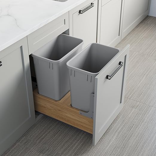 Dowell 35Qt Wastebasket Trash Container, - Image 4