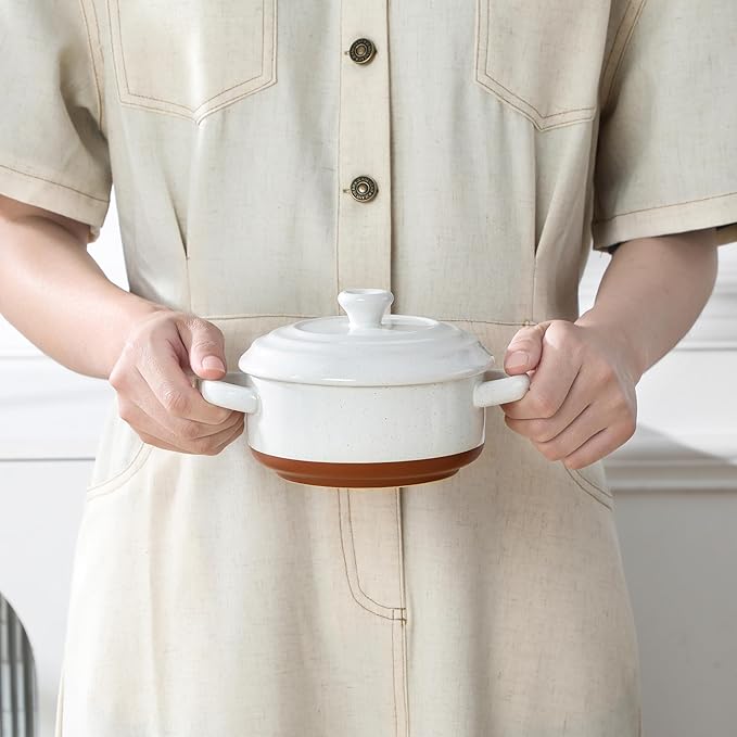 MALACASA Mini Cocotte Set - 12 OZ Small Casserole Dishes - Image 9